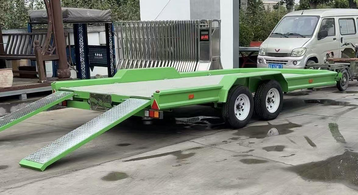 Model 207 Dual-Axle Flatbed Trailer from China: Your Reliable Hauling Partner